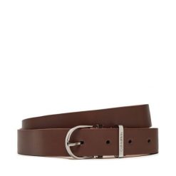 Pasek Damski Calvin Klein. Brązowe paski Calvin Klein, bez wzorów. Za 229.99 zł.