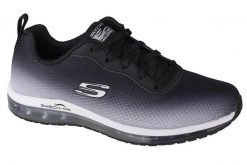 Buty do chodzenia damskie, Skechers Skech-Air Element. Czarne buty treningowe Skechers, bez wzorów, z materiału, przed kostkę, bez zapięcia, trekkingowe. Za 199.99 zł.