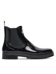 HUGO Kalosze Tabita Rain Bootie 50498397 Czarny. Czarne kalosze Hugo, bez wzorów, z tworzywa sztucznego, bez zapięcia. Za 419.99 zł.