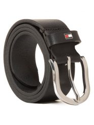 Tommy Hilfiger Pasek Damski New Danny Belt WW0WW11590 Czarny. Czarne paski Tommy Hilfiger, bez wzorów, ze skóry. Za 199.99 zł.