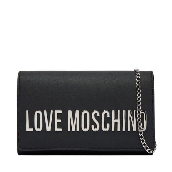 Torebka LOVE MOSCHINO. Czarne kopertówki Love Moschino, bez wzorów, wizytowe, bez dodatków. Za 401.99 zł.