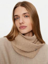 Guess Komin AW5237 WOL03 Beżowy. Brązowe szaliki i kominy Guess, z aplikacjami, z materiału. Za 299.99 zł.