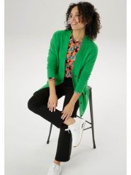 Aniston Kardigan w kolorze zielonym rozmiar: 38. Zielone swetry Aniston, bez wzorów, bez ramiączek. Za 65.99 zł.