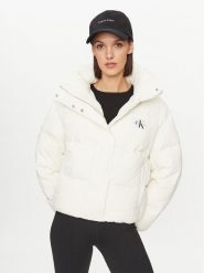 Calvin Klein Jeans Kurtka puchowa J20J222235 Écru Relaxed Fit. Kurtki Calvin Klein Jeans, xxl, bez wzorów, z jeansu, bez kaptura. Za 759.99 zł.