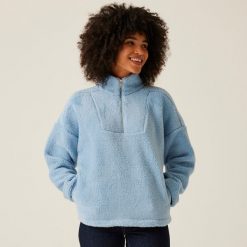 Polar turystyczny damski Zeeke. Niebieskie bluzy z polaru Regatta, bez wzorów, z polaru, trekkingowe. Za 84.70 zł.