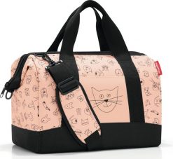 Torba Allrounder M Cats and Dogs brzoskwiniowa. Pomarańczowe torby podróżne Reisenthel, bez wzorów. Za 199.00 zł.