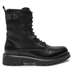 Trapery Lumberjack. Czarne traperki Lumberjack, bez wzorów, bez obcasa, bez zapięcia. Za 529.99 zł.