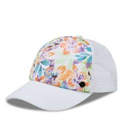 Czapka Roxy. Białe czapki z daszkiem Roxy, bez wzorów. Za 129.99 zł.