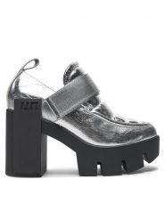 United Nude Półbuty Grip Trooper Mid 1086614116 Srebrny. Szare półbuty wsuwane United Nude, bez wzorów, ze skóry, bez obcasa, na obcasie. Za 1,649.00 zł.