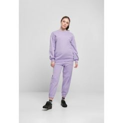 Bluza damska Urban Classics organic oversized crew. Niebieskie bluzy Urban Classics, s, bez wzorów, z bawełny, klasyczne, bez ramiączek, bez kaptura. Za 213.80 zł.