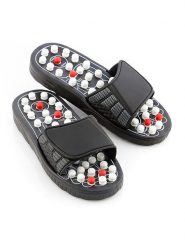 InnovaGoods Klapki w kolorze czarnym do akupresury rozmiar: S. Czarne klapki InnovaGoods, bez wzorów, bez obcasa, bez zapięcia. Za 47.94 zł.