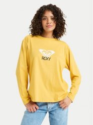 Roxy Bluzka Hangloose Art ERJZT06035 Żółty Regular Fit. Żółte bluzki Roxy, s, bez wzorów, z bawełny, bez kołnierzyka, bez ramiączek. Za 129.99 zł.