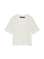 Vero Moda Sweter w kolorze białym rozmiar: L. Białe swetry Vero Moda, l, bez wzorów, bez ramiączek. Za 79.03 zł.