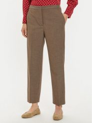 Tommy Hilfiger Chinosy WW0WW42951 Brązowy Straight Fit. Brązowe chinosy Tommy Hilfiger, bez wzorów, z syntetyku. Za 379.99 zł.