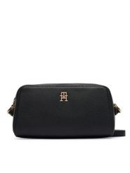 Tommy Hilfiger Torebka Th Grace Camera Bag AW0AW18863 Czarny. Czarne listonoszki Tommy Hilfiger, bez wzorów, ze skóry, bez dodatków. Za 449.99 zł.