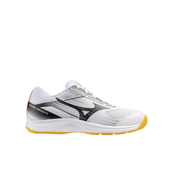Mizuno Cyclone Speed 5 buty do piłki ręcznej. Białe buty do biegania Mizuno, bez wzorów, bez zapięcia, do biegania. Za 249.99 zł.