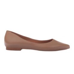Marco Shoes Subtelne balerinki beżowy. Brązowe baleriny z aplikacjami, ze skóry, klasyczne, ze szpiczastym noskiem, bez obcasa, bez zapięcia. W wyprzedaży za 359.00 zł.