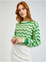 Orsay Sweter w kolorze zielonym rozmiar: L. Zielone swetry Orsay, l, bez wzorów, bez ramiączek. Za 56.99 zł.