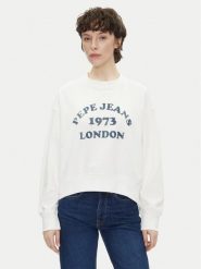 Pepe Jeans Bluza Venus PL581487 Écru Loose Fit. Bluzy Pepe Jeans, s, bez wzorów, z bawełny, bez kaptura. Za 229.99 zł.