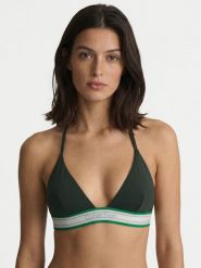 Calvin Klein Swimwear Góra od bikini LV00Q61214 Zielony ciemny. Zielone bikini Calvin Klein Swimwear, bez wzorów, z syntetyku. Za 249.99 zł.