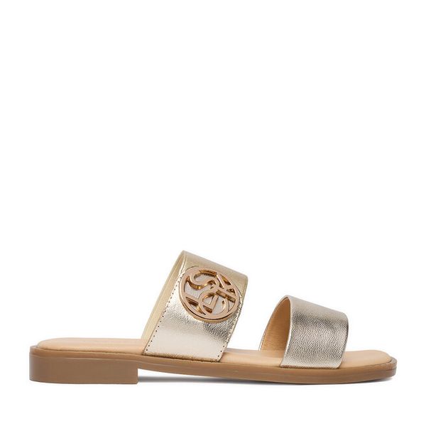Klapki Lasocki. Żółte klapki Lasocki, bez wzorów, bez obcasa, bez zapięcia. Za 129.99 zł.