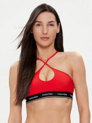 Calvin Klein Swimwear Góra od bikini KW0KW02426 Czerwony. Czerwone bikini Calvin Klein Swimwear, bez wzorów, z syntetyku. Za 169.99 zł.