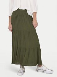 ONLY Spódnica maxi Mikka 15324808 Zielony Regular Fit. Zielone spódnice ONLY, m, bez wzorów, z wiskozy, maxi. Za 99.99 zł.