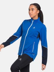 Odlo Kurtka "Langnes" w kolorze niebieskim do biegania rozmiar: XL. Niebieskie kurtki do biegania ODLO, xl, bez wzorów, bez kaptura, do biegania. Za 339.00 zł.