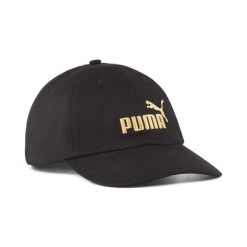 Czapka z daszkiem z logo No. 1 ESS PUMA Black Gold Logo. Czarne czapki z daszkiem Puma, bez wzorów, sportowe. Za 190.00 zł.