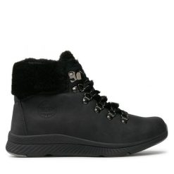 Botki Big Star Shoes. Czarne botki BIG STAR SHOES, bez wzorów, retro, bez obcasa, na płaskiej podeszwie, bez zapięcia. Za 159.99 zł.
