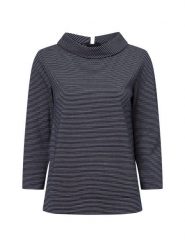 More & More Bluza Kobiety Sztuczne włókno niebieski|biały, 34. Białe bluzy More & More, bez wzorów, z włókna, eleganckie, bez ramiączek, bez kaptura. Za 339.95 zł.