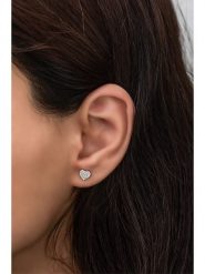 Heliophilia Srebrne kolczyki-wkrętki z cyrkoniami rozmiar: onesize. Szare kolczyki Heliophilia, z cyrkonią, srebrne. Za 73.99 zł.