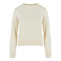 Bluza Damska Dzianinowa Z Okrągłym Dekoltem. Brązowe bluzy Urban Classics, s, bez wzorów, z dzianiny, bez ramiączek, bez kaptura. Za 120.99 zł.