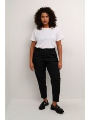 KAFFE curve Spodnie chino "Leana" w kolorze czarnym rozmiar: 50. Czarne chinosy KAFFE curve, bez wzorów. Za 208.95 zł.