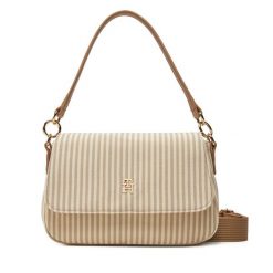 Torebka Tommy Hilfiger. Brązowe torebki klasyczne Tommy Hilfiger, bez wzorów, klasyczne, bez dodatków. Za 289.99 zł.