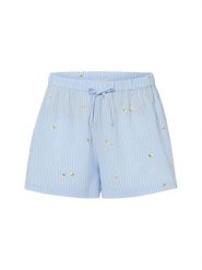 Marie Lund Damskie spodenki od piżamy Kobiety niebieski|biały w paski, L. Białe piżamy Marie Lund, l, bez wzorów, z bawełny, bez kołnierzyka, bez ramiączek. Za 159.95 zł.