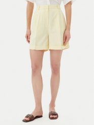 Tommy Hilfiger Szorty materiałowe WW0WW44767 Żółty Regular Fit. Żółte szorty Tommy Hilfiger, bez wzorów, z materiału. Za 449.99 zł.