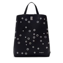 Plecak Desigual. Czarne plecaki Desigual, bez wzorów, bez dodatków. Za 249.99 zł.