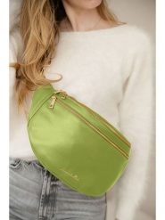 Anna Morellini Skórzana saszetka "Lorenza" w kolorze zielonym - 36 x 22 x 12 cm rozmiar: onesize. Zielone nerki i saszetki Anna Morellini, bez wzorów, z materiału, sportowe, bez dodatków. Za 260.99 zł.