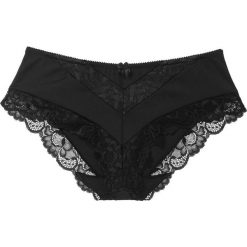 Figi "panty" bonprix czarno-cielisty. Bokserki damskie marki bonprix. Za 29.99 zł.