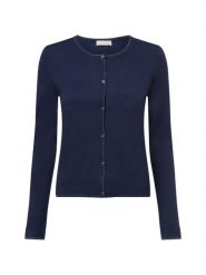 Liu Jo Collection Kardigan Kobiety niebieski, S. Niebieskie swetry Liu Jo Collection, s, bez wzorów, z wiskozy, eleganckie, bez ramiączek. Za 449.95 zł.