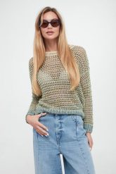 Sweter damski lniany Liuto3 WEEKEND MAX MARA. Swetry Weekend Max Mara, l, bez wzorów, ze lnu, bez ramiączek. W wyprzedaży za 967.20 zł.