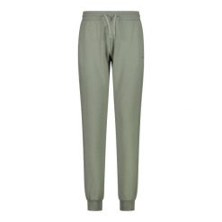 Spodnie bawełniane damskie CMP. Niebieskie spodnie dresowe CMP, bez wzorów, z bawełny, długie. Za 222.85 zł.