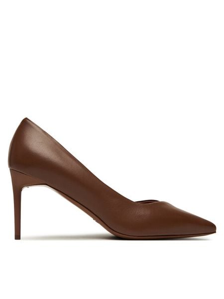 Max Mara Szpilki Phyllis 2524526191600 Brązowy. Brązowe szpilki Max Mara, bez wzorów, ze skóry, bez obcasa, na szpilce, bez zapięcia. Za 2,339.00 zł.