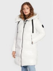 Save The Duck Kurtka zimowa D45510W-LUCK15 Biały Regular Fit. Białe kurtki Save the duck, na zimę, bez wzorów, z syntetyku, bez kaptura. Za 1,119.00 zł.