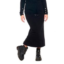 Bluza z sznurek regulacyjny na co dzień na siłownię. Czarne bluzy LEONE 1947 APPAREL, bez wzorów, z bawełny, bez kaptura, na fitness i siłownię. W wyprzedaży za 124.24 zł.