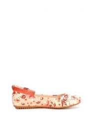 Goby Baleriny w kolorze beżowo-pomarańczowym ze wzorem rozmiar: 37. Brązowe baleriny Goby, bez wzorów, z materiału, bez obcasa, bez zapięcia. Za 165.99 zł.