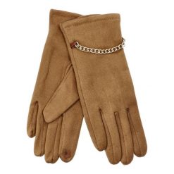 Żółte Rękawiczki Glamour Damskie Armodo. Żółte rękawiczki Armodo, bez wzorów, eleganckie. Za 45.99 zł.