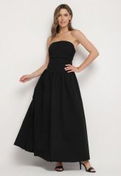 Czarna Sukienka z Bawełny Typu Bodycon Filarose. Czarne sukienki Born2be, na co dzień, l, bez wzorów, z bawełny, eleganckie, bez kołnierzyka, bez ramiączek, maxi, bodycon. W wyprzedaży za 152.99 zł.