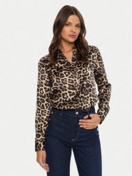 Marciano Guess Koszula 4BGH32 7014A Brązowy Regular Fit. Brązowe koszule Marciano Guess, z aplikacjami, z syntetyku, bez kołnierzyka, bez ramiączek. Za 759.99 zł.
